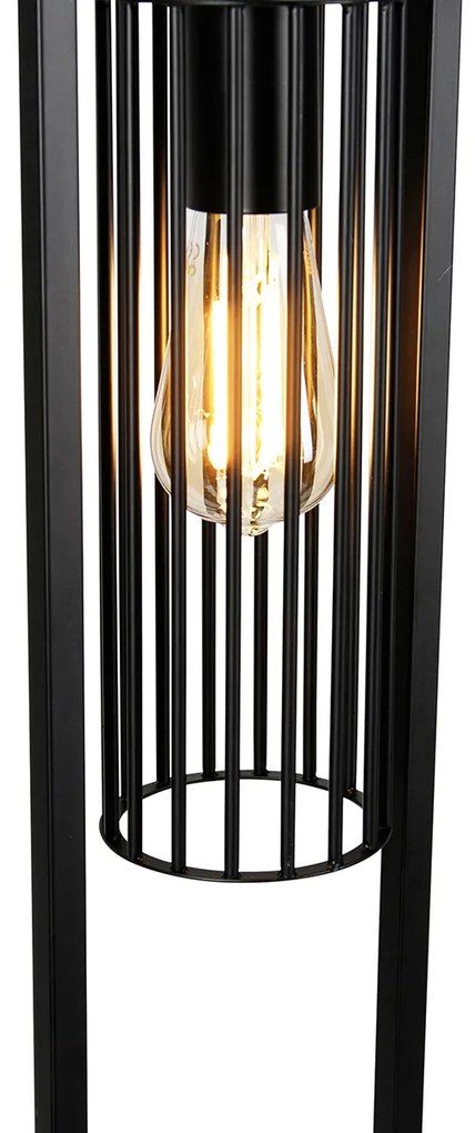 Интелигентна модерна подова лампа черна вкл. WiFi ST64 - Balenco Wazo