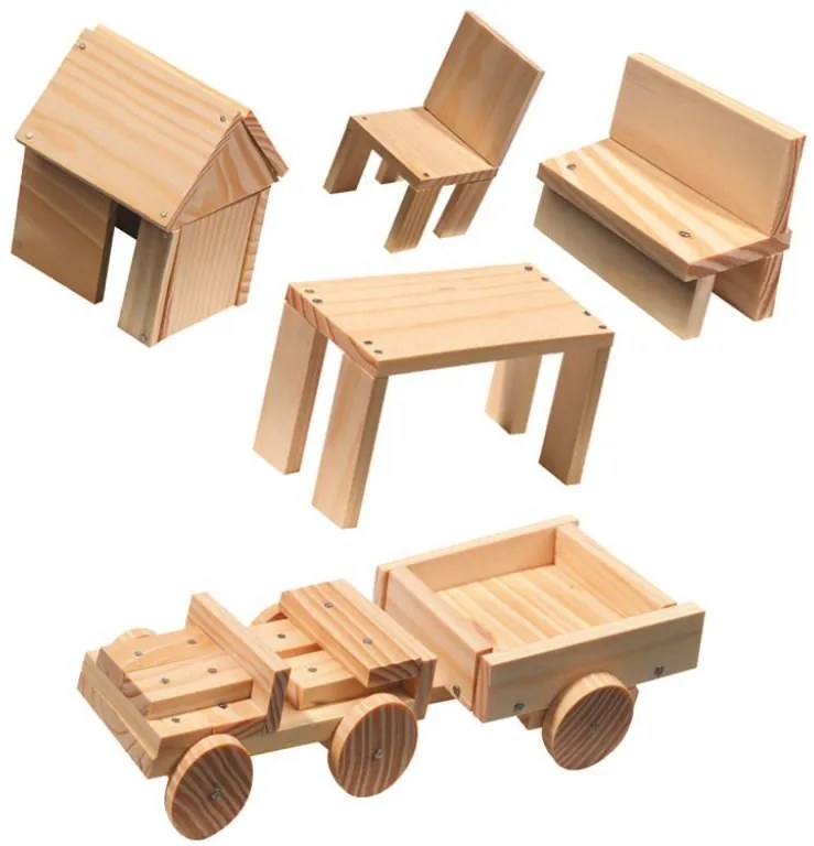 SES - Комплект дървени фигури