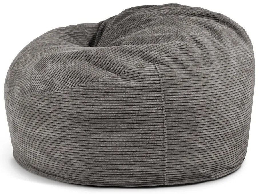 Кремав пуф от рипсено кадифе Om 110 – SLOWDOWN