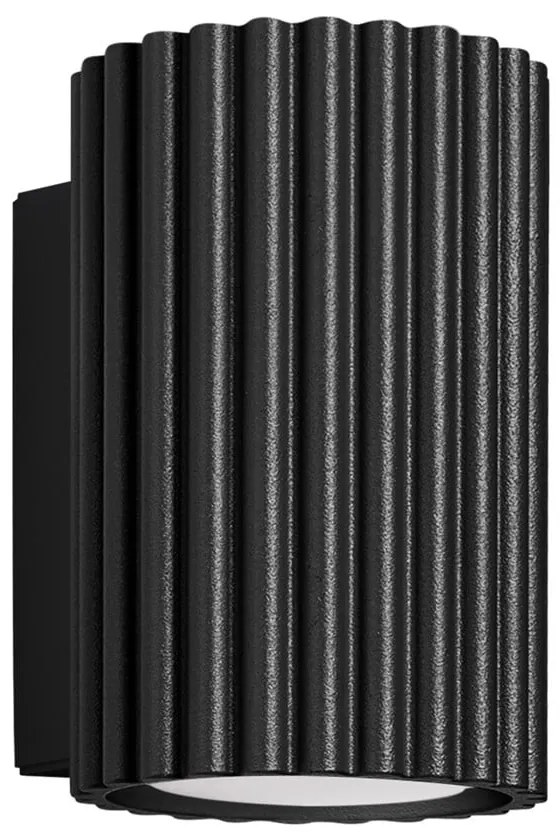 Черна стенна лампа Gleam – Sollux