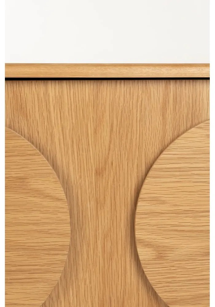 Нисък скрин от декор от дъб в естествен цвят 82x58 cm Groove – Zuiver