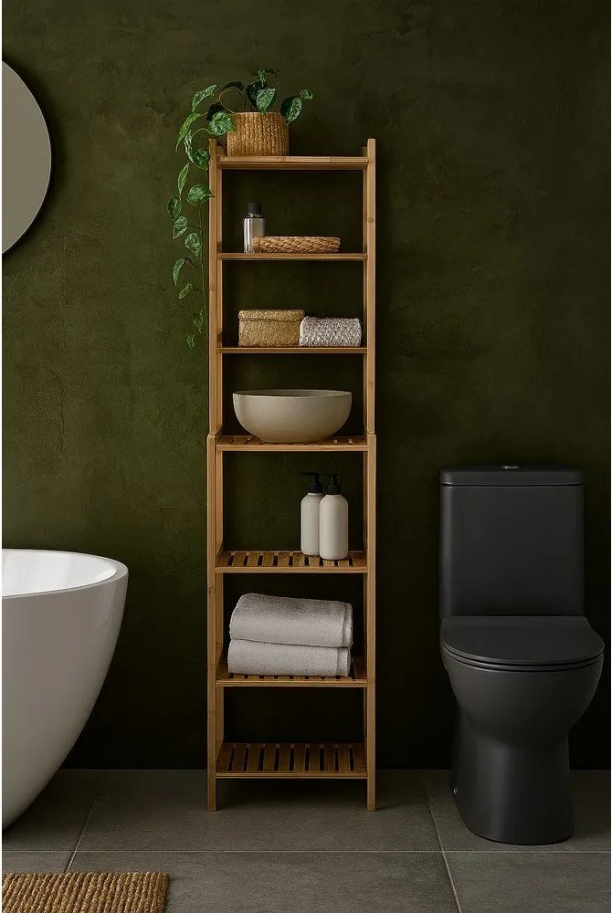 Бамбуков рафт за баня в естествен цвят 40x154 cm Skaren – Bonami Essentials