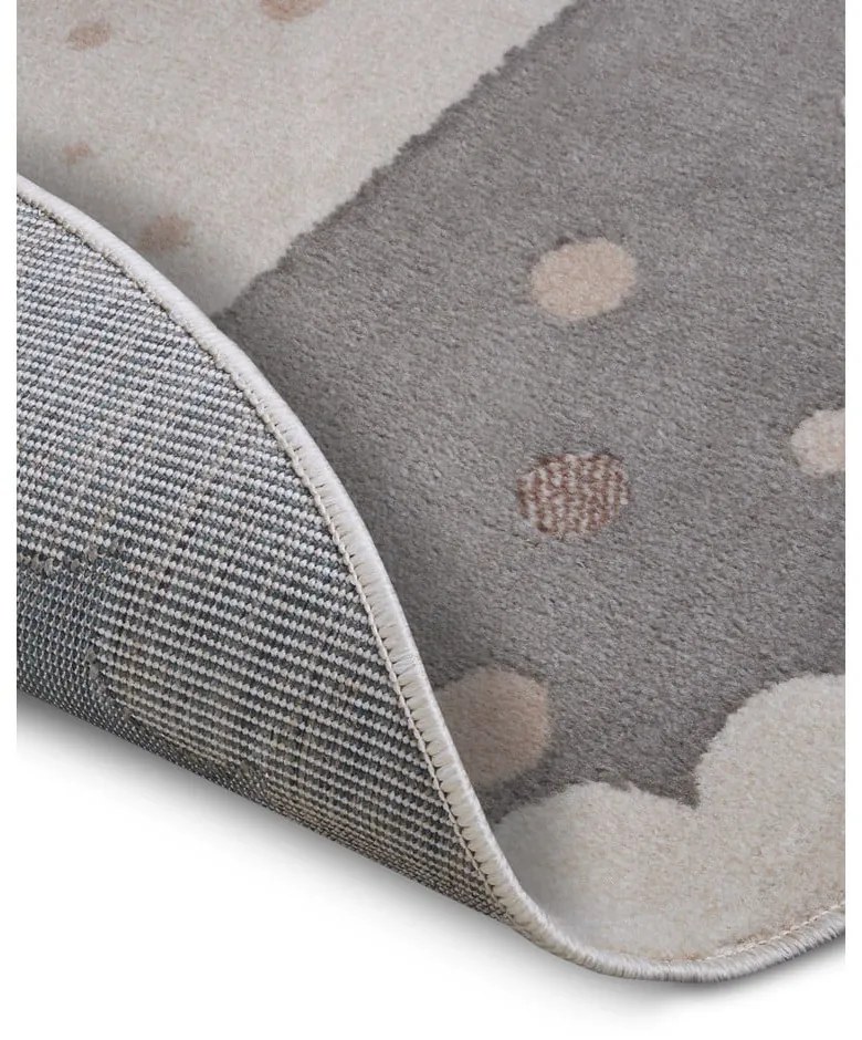 Сив детски килим ø 100 cm Crown - Hanse Home