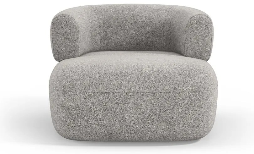 Светлосиво кресло от плат букле Jenny – Micadoni Home