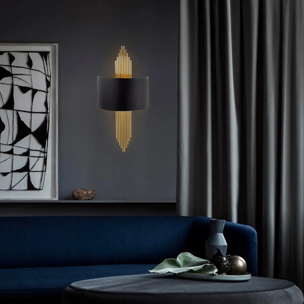Черна стенна лампа Sword - Opviq lights