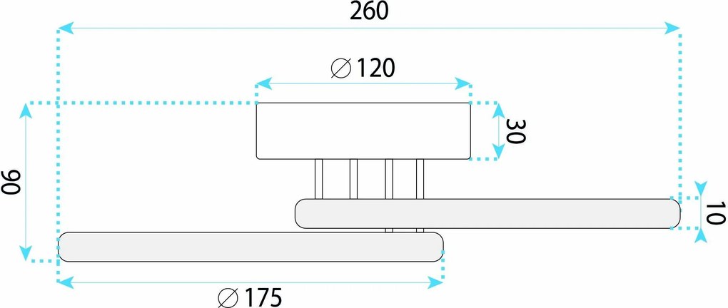 LED плафон LHJ121-C Черен