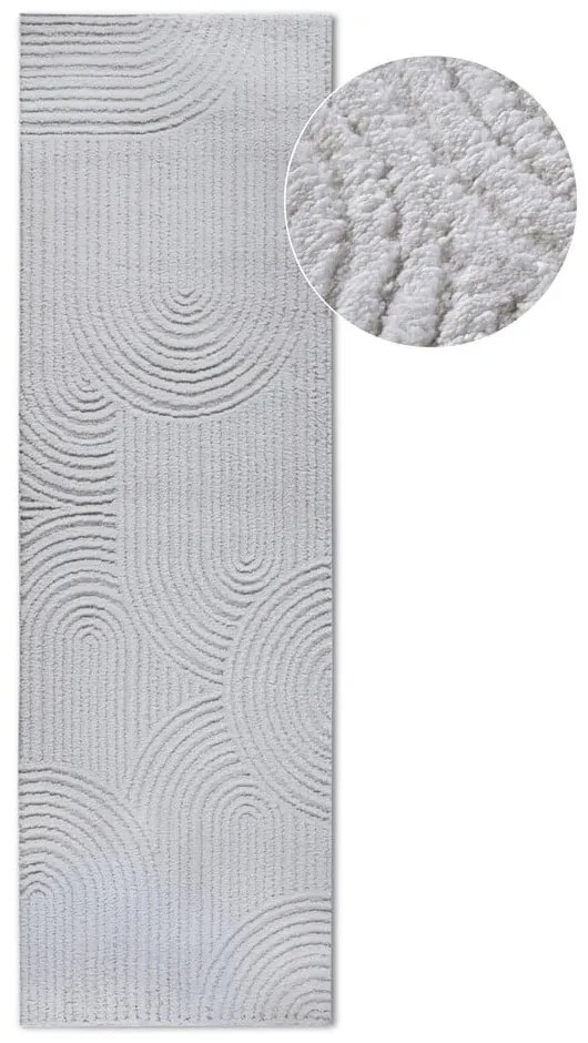 Кремава пътека 80x240 cm Chappe Cream White – Elle Decoration