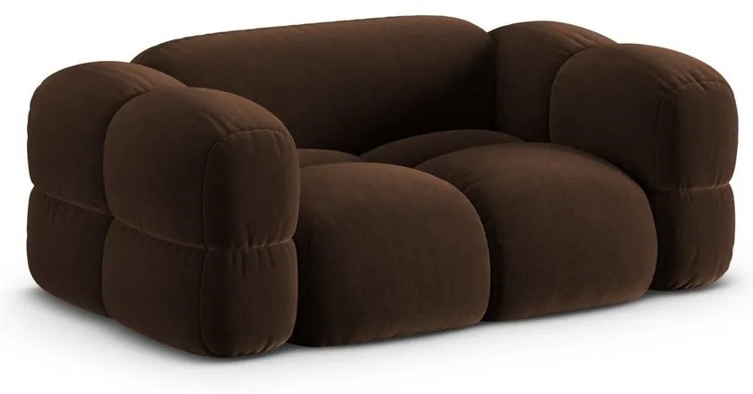 Тъмнокафяв кадифен диван 180 cm Loretto – Cosmopolitan Design