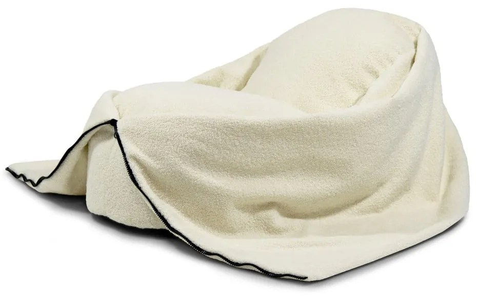 Кремав детски пуф от букле Cocoon 80 – SLOWDOWN