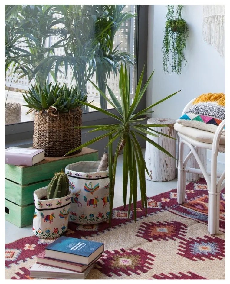 Комплект от 2 текстилни капака за саксии Animals Otomi - Madre Selva