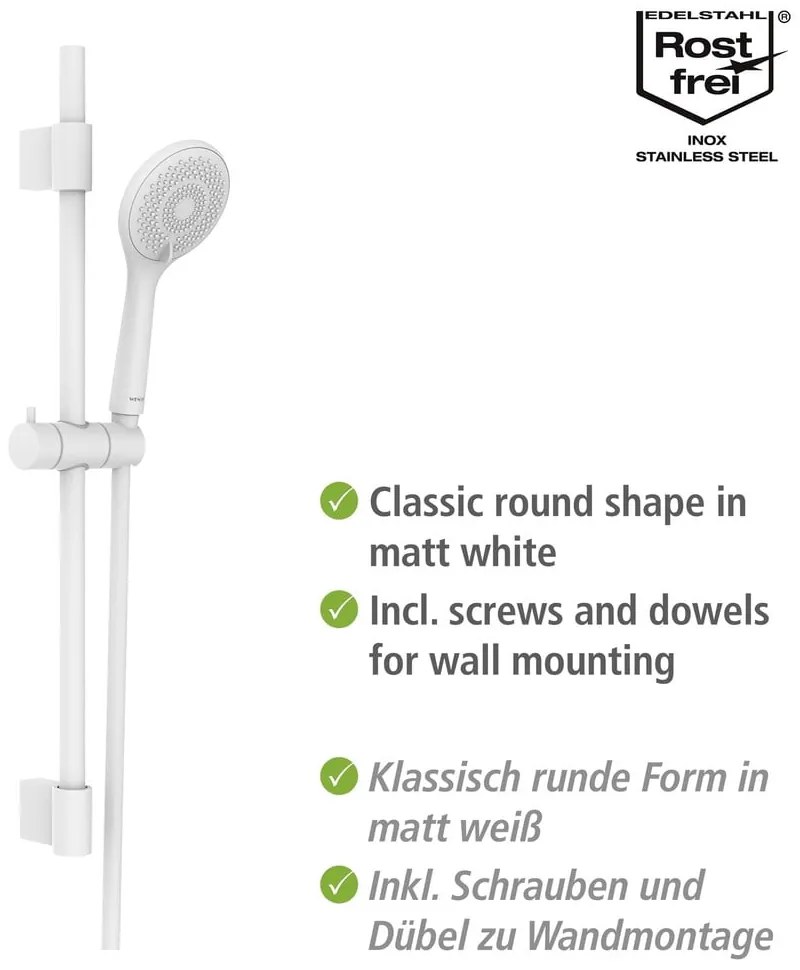 Бял душ комплект от неръждаема стомана 70 cm Watersaving – Wenko