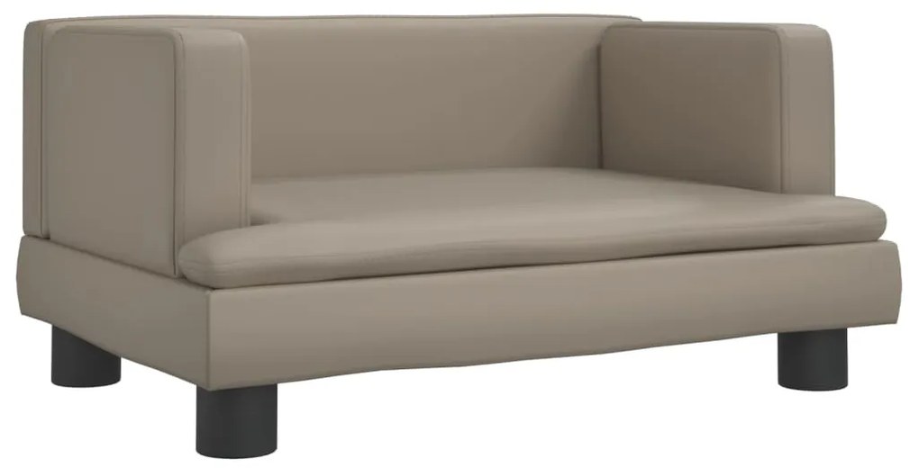 3196328 vidaXL Детски диван капучино 60x40x30 см изкуствена кожа