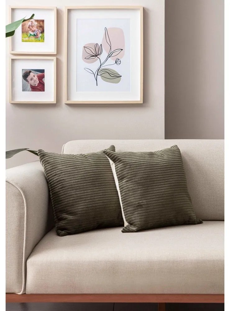 Калъфки за възглавници от рипсено кадифе в комплект от 2 бр. 43x43 cm – Mioli Decor