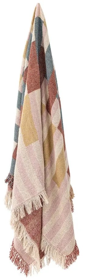 Кафяво одеяло от рециклиран памук 130x160 cm Lane – Bloomingville