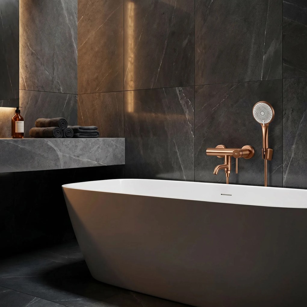 Смесител за вана Rea Clif Brushed Copper