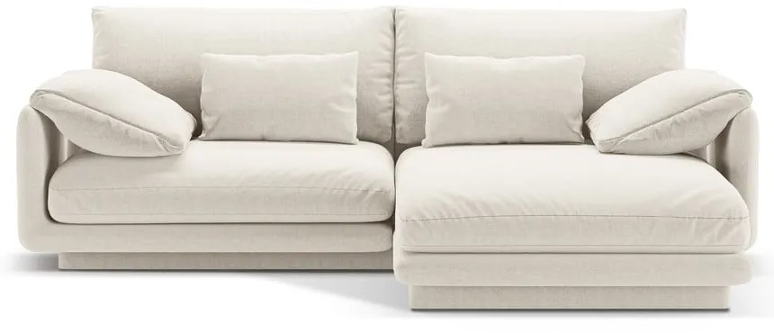 Бял ъглов диван (десен ъгъл) Torino – Micadoni Home