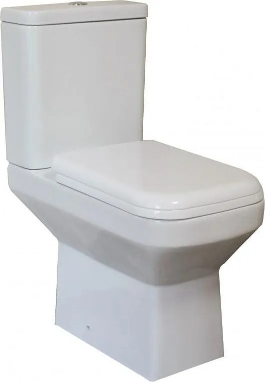 Моноблок ICC 6678P, Inter Ceramic, седалка и капак с плавно затваряне, порцелан, бял, 81x64x38см