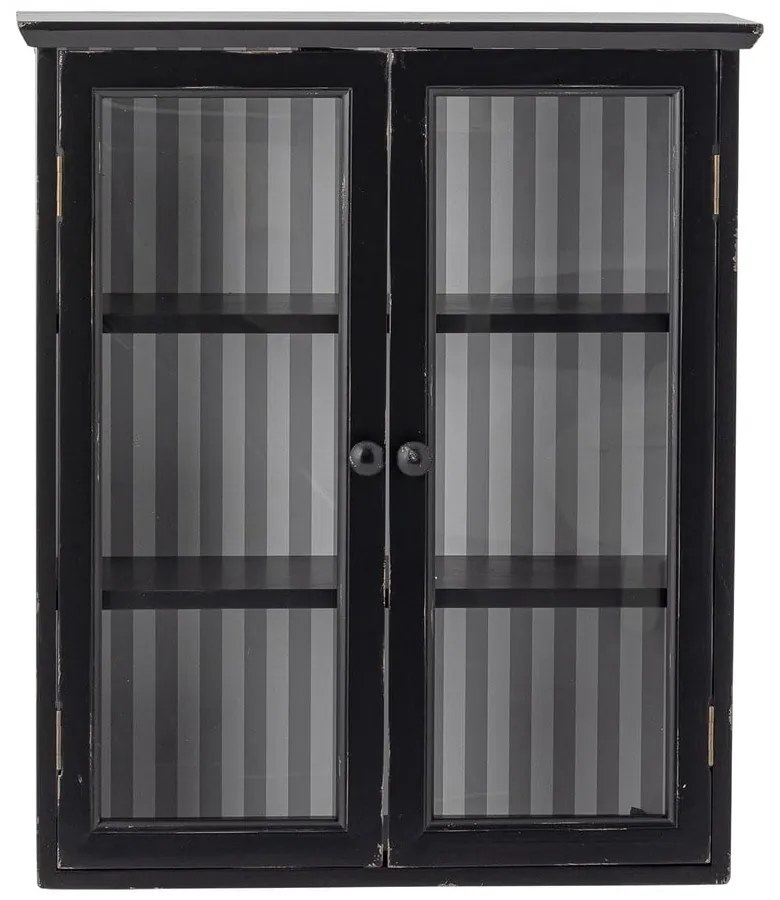 Черна висяща витрина от масивна ела 51,5x66,5x22,5 cm Hazem – Bloomingville