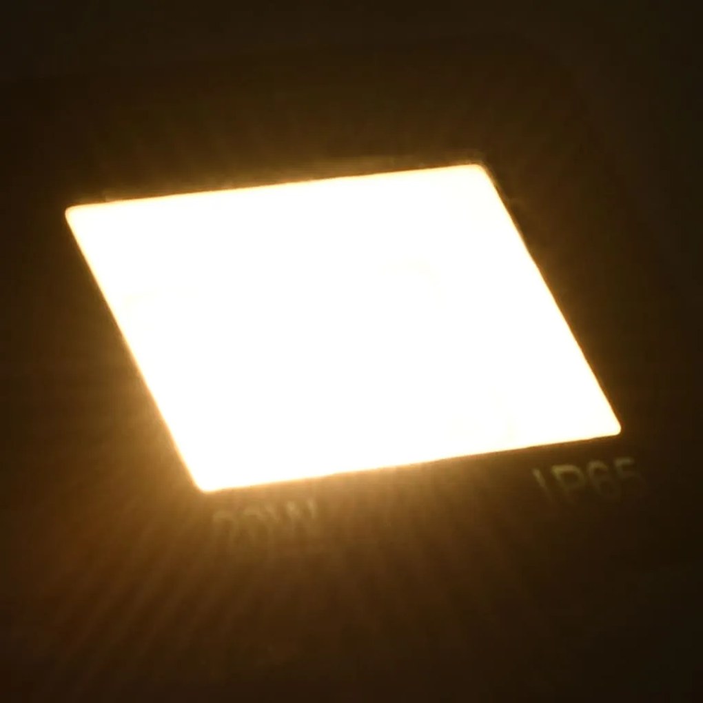 LED прожектор, 20 W, топло бяло