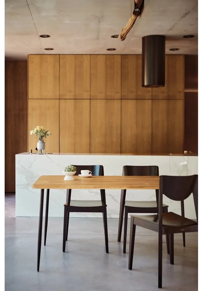 Дъбова маса за хранене 160x90 cm Kula - The Beds