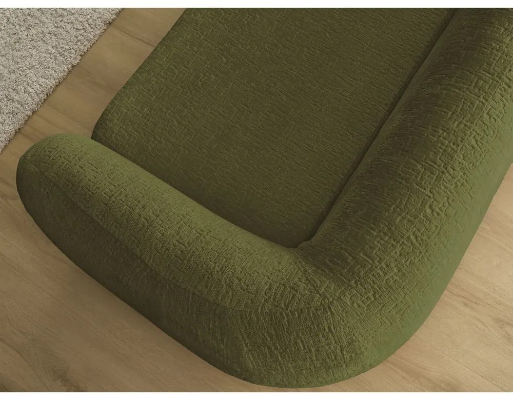 Зелен шенилов сгъваем диван 228 cm Neyo – Bobochic Paris