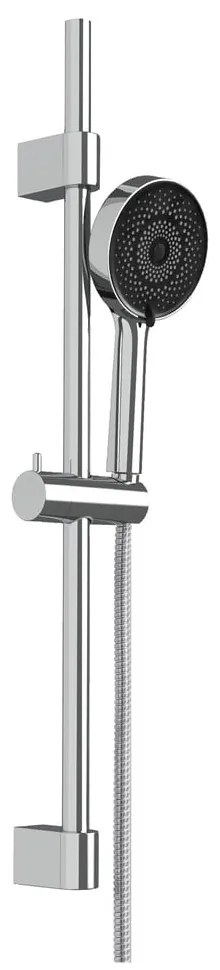 Душ комплект от неръждаема стомана в сребрист цвят с подвижен държач 70 cm Softwater – Wenko