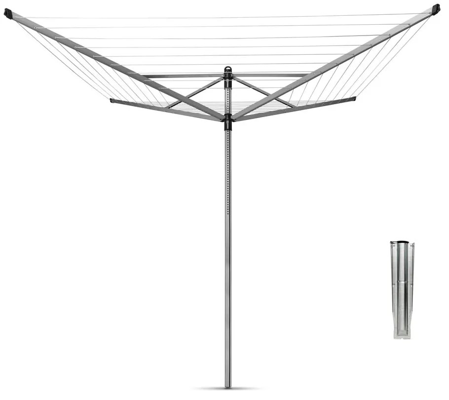 Градинска сушилня за дрехи в сребрист цвят 50 m Lift-O-Matic – Brabantia