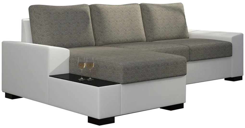 Ъгъл диван Nero-Left-White - Gray