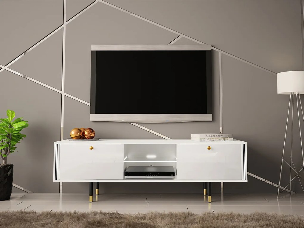 TV шкаф Cristal-Leuko-Length: 160 cm