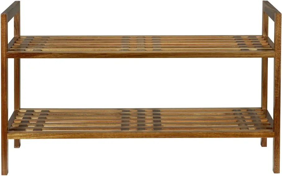 Стелаж за обувки от масивна акация в естествен цвят 69x40,5x27 cm Fondi – Wenko