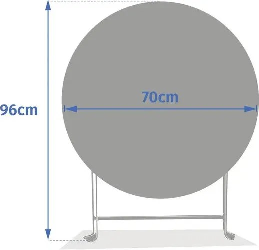 Градинска кръгла маса Hesperide Greensboro, Бял