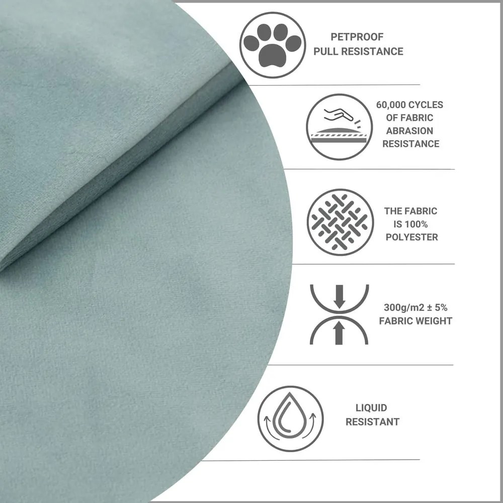 Тапицирано двойно легло с място за съхранение с включена подматрачна рамка в цвят мента 160x200 cm Noto – Maison de Rêve