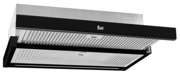Абсорбатор Teka CNL 6415, Клас А, 385 м3/ч, LED осветление, 2 степени + интензивна, Черен/инокс