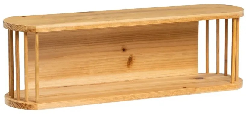 Рафт за картини от тополова дървесина в естествен цвят 60 cm Aspen - Casa Selección