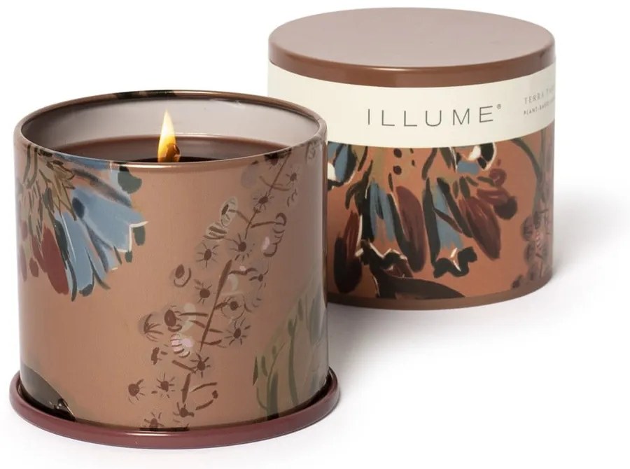 Ароматна свещ с време на горене 50 часа Terra Tabac – ILLUME x Bloomingville