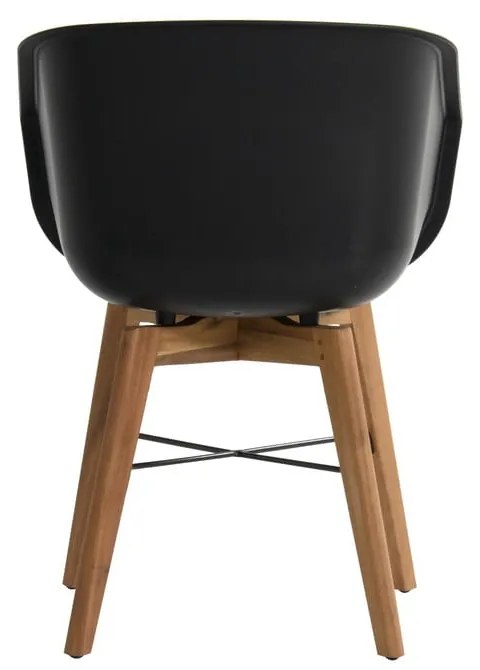 Черни пластмасови градински столове в комплект от 2 броя Amalia - Hartman