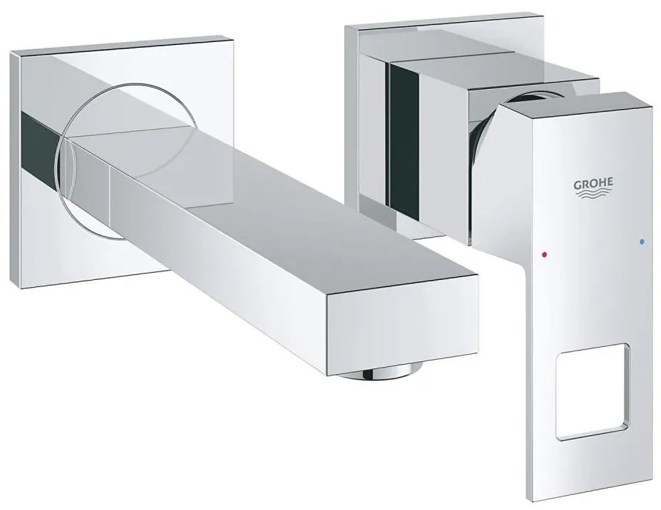 GROHE 19895000 - Двуотворен смесител за мивка EUROCUBE 171 mm хром гланц