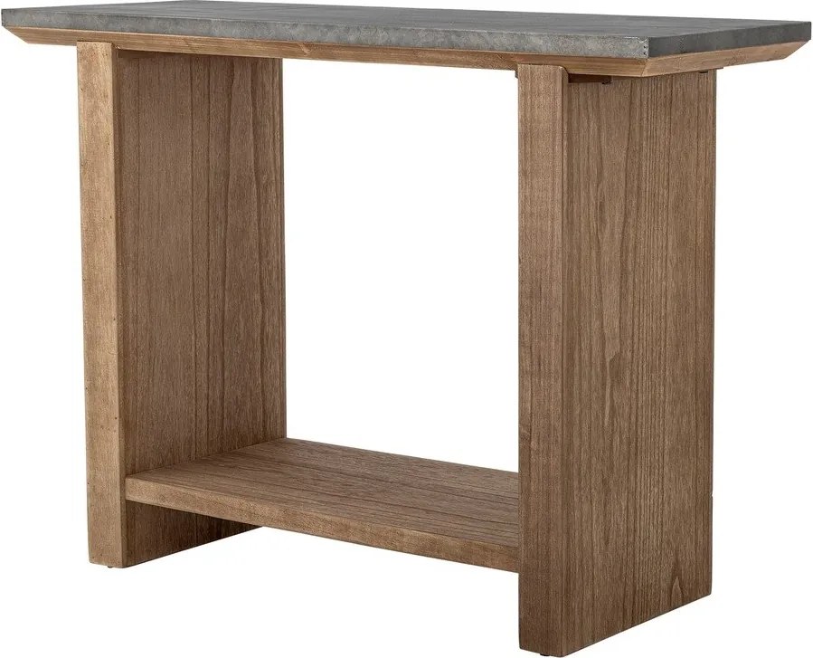Конзолна маса с метална плоча в естествен цвят 40x110 cm Riva – Bloomingville