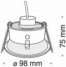 Вдлъбнати Точкова светлина покрив Maytoni Yin