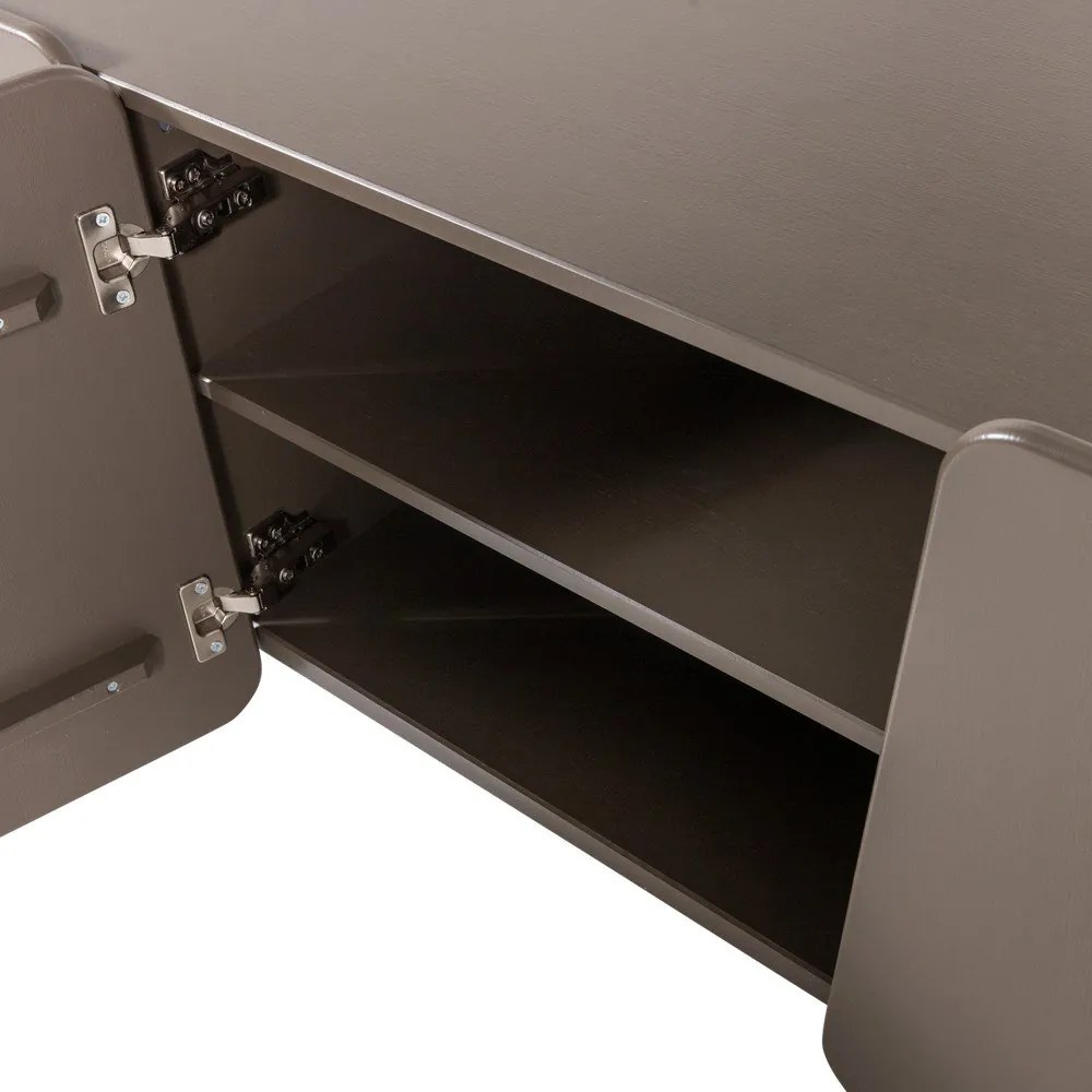 Кафява маса за телевизор от масивен бор 200x58x45 cm Root – WOOOD