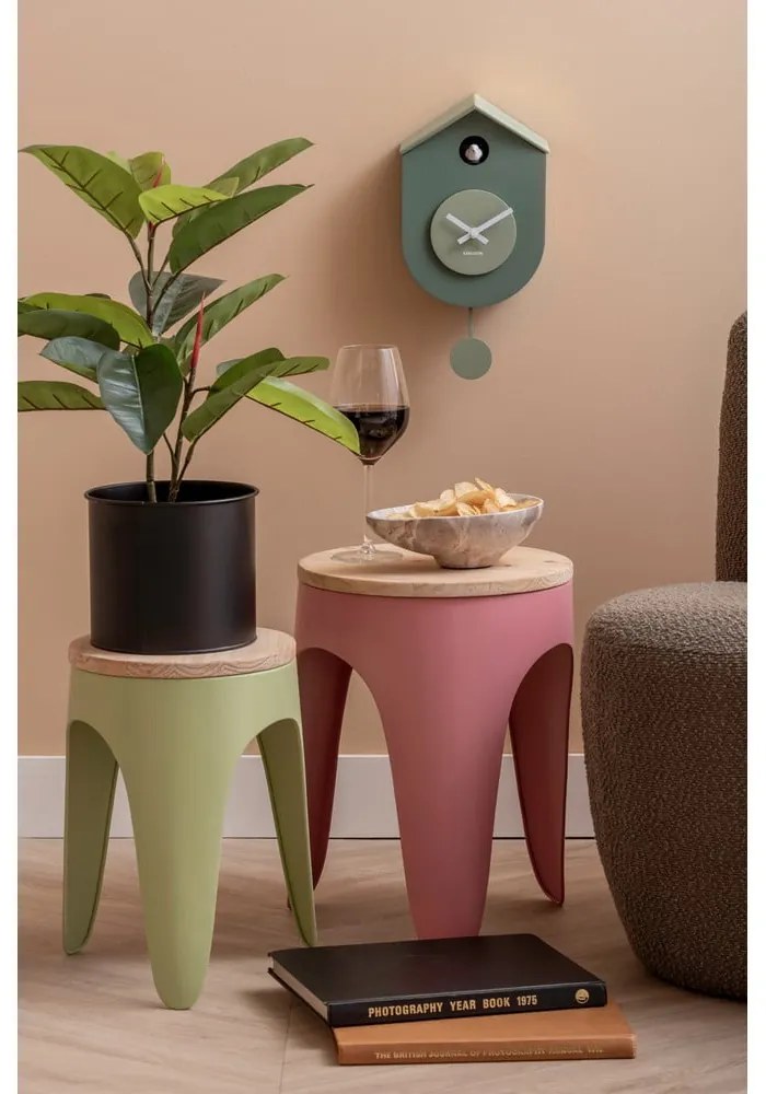 Зелени/розови метални столове в комплект 2 бр. Double Funky – Leitmotiv