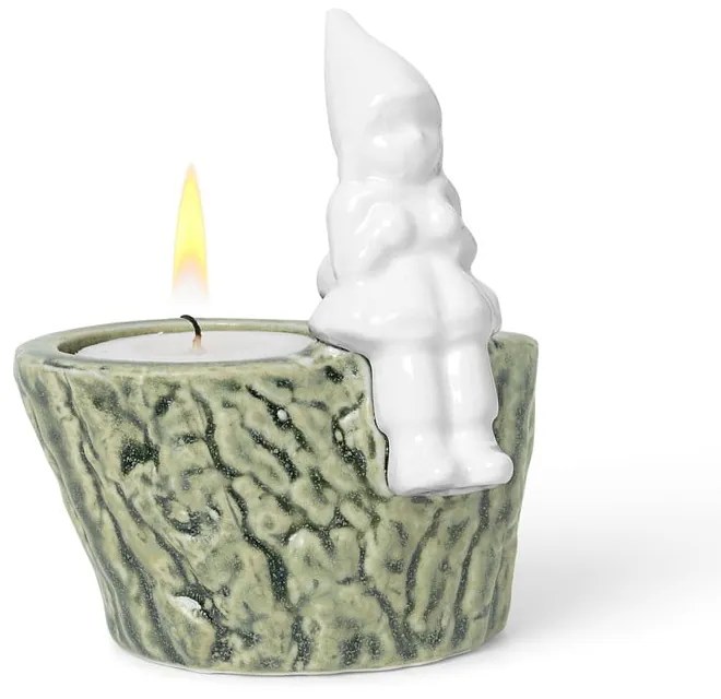 Коледен свещник, изработен от порцелан и фаянс, с дължина 8,5 см Christmas Tales - Kähler Design