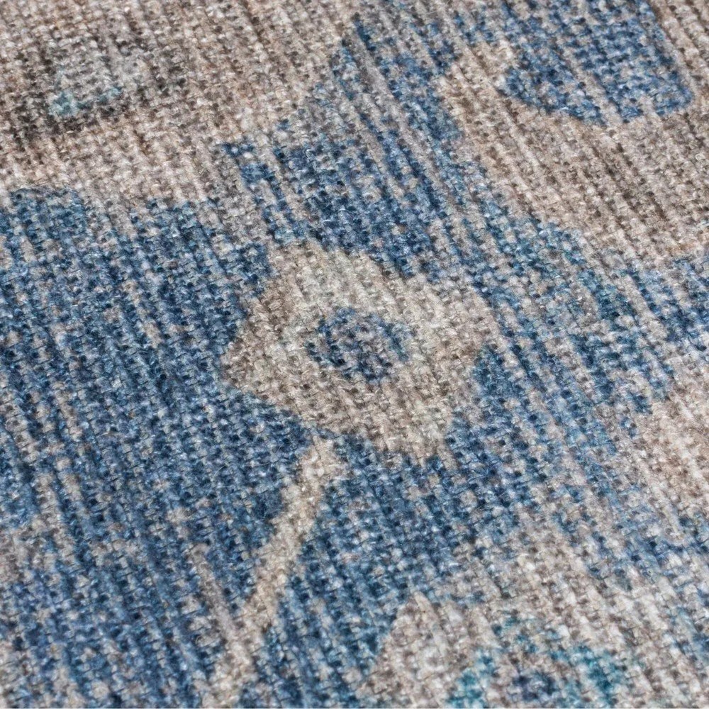 Синя пътека подходяща за пране 60x230 cm Orelia Global – Flair Rugs
