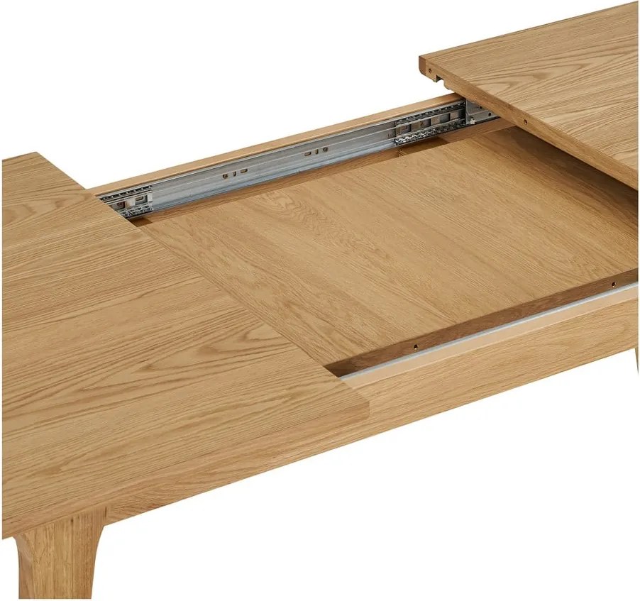 Сгъваема трапезна маса с допълнителна плоча от декор от дъб 90x180 cm Darwin – House Nordic