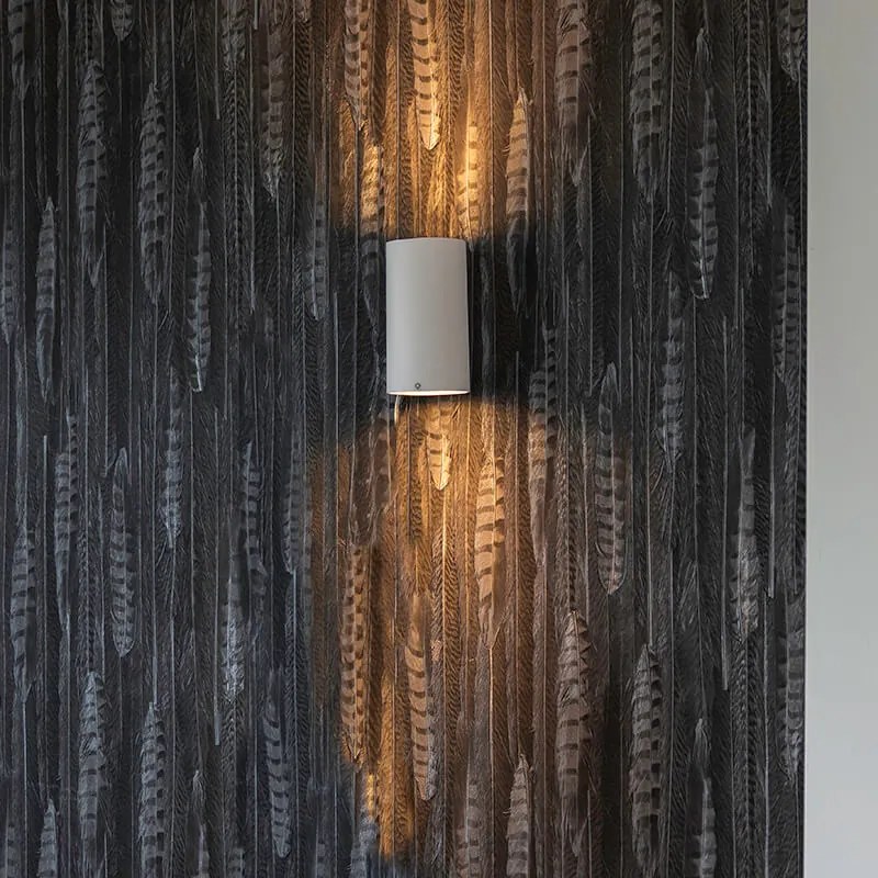 Интелигентна стенна лампа кръгла бяла вкл. 2 WiFi GU10 - Sandy