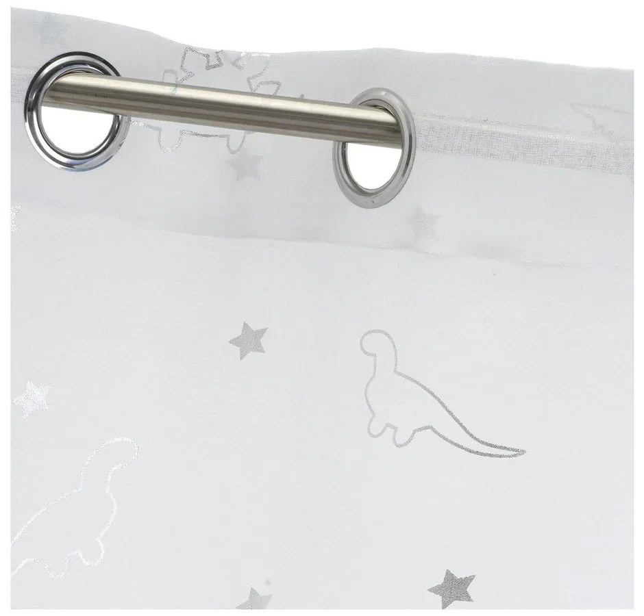 Бяло-сребриста завеса 140x260 cm Dinos – Casa Selección