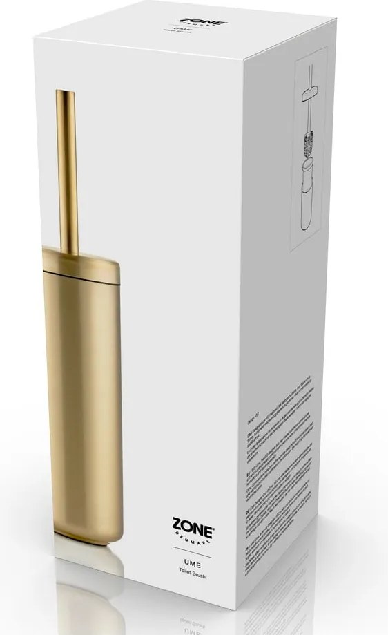 Четка за тоалетна от неръждаема стомана в месингов цвят Ume Brass – Zone