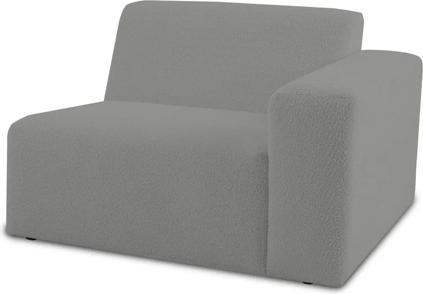 Сив модулен диван от букле (десен ъгъл) Roxy – Scandic