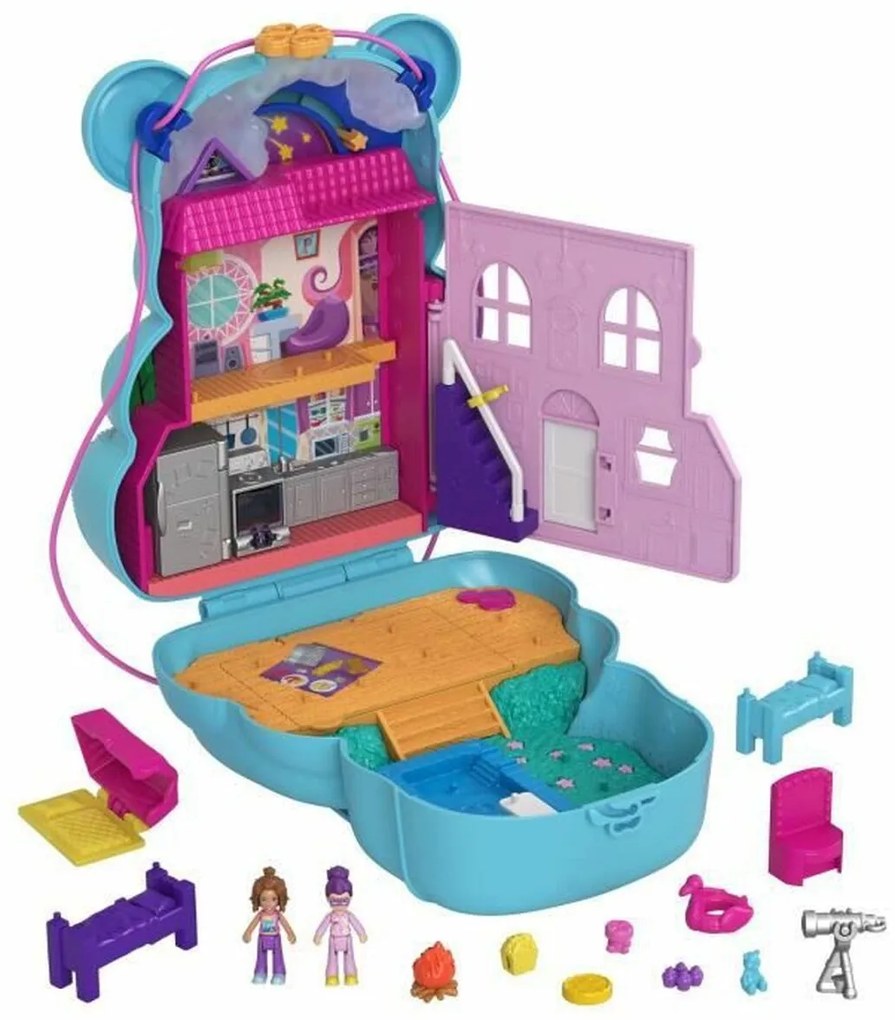 Playset Polly Pocket Surprise Bear Bag Чанта Мечка + 4 години