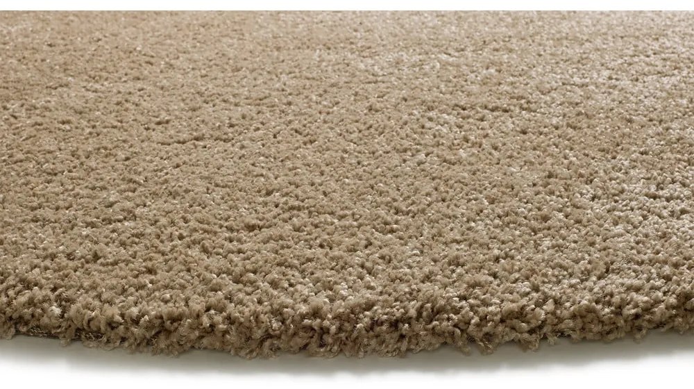 Светлокафяв кръгъл килим ø 130 cm Norge – Universal